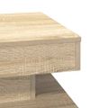VidaXL Konferenčný stolík otočný o 360 stupňov dub sonoma 50x50x34,5cm