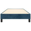 vidaXL Posteľný rám s boxspringom tmavomodrý 80x200 cm zamat