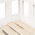 vidaXL Rozkladacia denná posteľ s matracmi bez matraca biela 80x200 cm