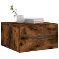 vidaXL Nástenné nočné stolíky 2 ks dymový dub 35x35x20 cm