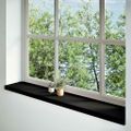 vidaXL Okenný parapet 2 ks hnedočierná 140x30x2 cm dubový masív