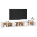 vidaXL Nástenné TV skrinky 3 ks biele 100x34,5x40 cm