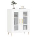vidaXL Komoda biela 69,5x34x90 cm kompozitné drevo