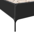 vidaXL Posteľný rám čierny 140x200 cm kompozitné drevo a kov
