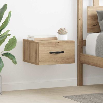 vidaXL Nočný stolík 2 pcs dub artisan 35 x 35 x 20 cm Kompozitné drevo