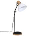 vidaXL Podlahová lampa 25 W biela 30x30x100-150 cm E27