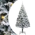 vidaXL Umelý vianočný stromček Biela 240 cm PVC a Oceľ a Plast