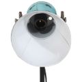 vidaXL Podlahová lampa 25 W šmuhovaná modrá 35x35x65/95 cm E27