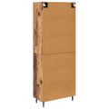 vidaXL Highboard 2 ks Staré drevo 69,5 x 34 x 180 cm Kompozitné drevo