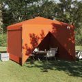 vidaXL Prístreškový stan 290 x 290 x 251 cm Oranžová Látka
