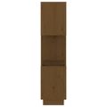 vidaXL Knižnica/deliaca stena hnedá 51x25x101 cm masívna borovica