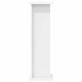 vidaXL Stojan na rastliny Biela 25 x 25,5 x 80,5 cm Kompozitné drevo