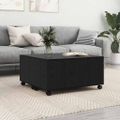 vidaXL Konferenčný stolík Čierny dub 75 x 75 x 38 cm Kompozitné drevo