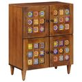 vidaXL Servírovacia skriňa Orech 60 x 33 x 75 cm Masívne mango drevo