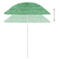 vidaXL Plážový slnečník Hawaii, zelený 180 cm