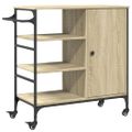 vidaXL Kuchynský vozík dub sonoma 87,5x38,5x84,5 cm kompozitné drevo