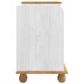 vidaXL Úložná lavička so zásuvkou ASKIM Biela 100 x 39 x 62 cm