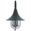 vidaXL Záhradná nástenná lampa E27 42 cm hliníková tmavozelená