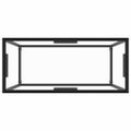 vidaXL Konzolový stolík priehľadný 80x35x75 cm tvrdené sklo