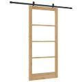 vidaXL Posuvné dvere ORKDAL 93 x 202 cm Prírodná a čierna