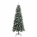 vidaXL Umelý vianočný stromček Zelená 180 cm PVC, plast a oceľ