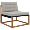 vidaXL Vankúš na vonkajšiu pohovku Polyester Sivá 80 x 68,5 cm
