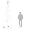 vidaXL Vianočný stromček s hrotom 310 studených a bielych LED 300 cm