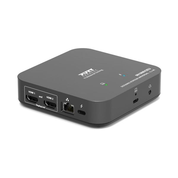 PORT CONNECT Univerzálna kancelárska dokovacia stanica USB-C, 2× 4K, HDMI