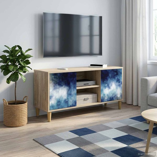 vidaXL TV skrinka RAALTE 102 x 33 x 50 cm Sonoma Kompozitné drevo