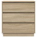 vidaXL Nočný stolík Sonoma dub 71 x 34,5 x 75 cm Kompozitné drevo
