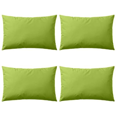 vidaXL Vankúše do exteriéru 4 ks jablkovo zelené 60x40 cm
