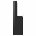 vidaXL Toaletný stolík s LED svetlami 100x40x135 cm MDF lesklý čierny