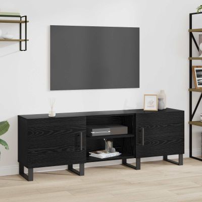 vidaXL TV skrinka Čierny dub 150 x 30 x 50 cm Kompozitné drevo