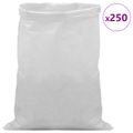 vidaXL Tkaninové vrecia 250 ks Biela 50 x 80 cm PP