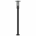 vidaXL Vonkajšia stojaca lampa čierna 100 cm nehrdzavejúca oceľ