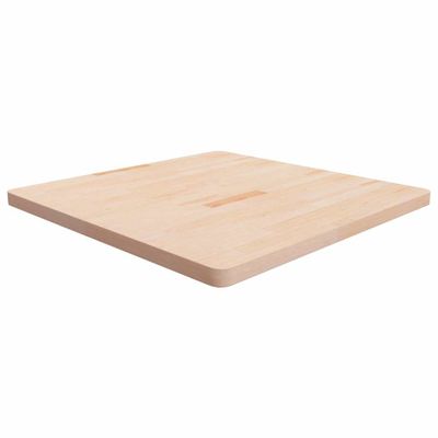 vidaXL Štvorcová stolová doska 90x90x4 cm neošetrený dubový masív