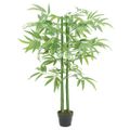 vidaXL Umelý bambusový strom 384 listov 120 cm zelený