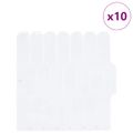 vidaXL Dlaždica s perím 10 ks Biela 30 x 30 cm Polyuretán a PET