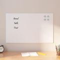 vidaXL Nástenná magnetická tabuľa biela 80x50 cm tvrdené sklo