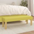 vidaXL Lavička zelená 100x30x30 cm látka