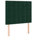 vidaXL Posteľný rám boxsping s matracom tmavozelený 90x190 cm zamat