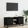 vidaXL TV skrinka 104 x 35 x 50 cm Čierny dub Kompozitné drevo