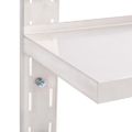 vidaXL Nástenný regál s 2 policami nehrdzavejúca oceľ 150x30 cm