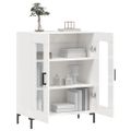 vidaXL Komoda lesklá biela 69,5x34x90 cm spracované drevo