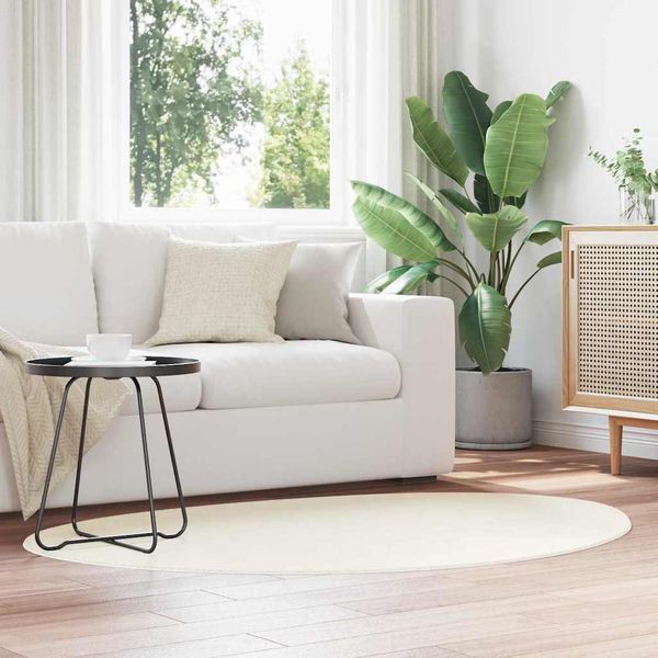 vidaXL Kusové koberce HUARTE Krémová 100 x 200 cm Polyester