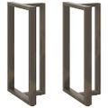 vidaXL Nohy barového stola v tvare T, 2 ks, čierne, 60x35x(110-111) cm, oceľové