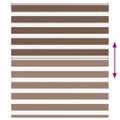 vidaXL Zebra roleta hnedá 130x100 cm šírka látky 125,9 cm polyester
