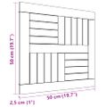 vidaXL Štvorcová stolová doska 50x50x2,5 cm teakový masív