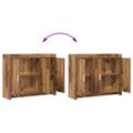 vidaXL Servírovacia skriňa Staré drevo 98,5 x 33 x 80 cm