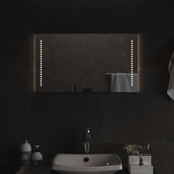vidaXL LED kúpeľňové zrkadlo 70x40 cm